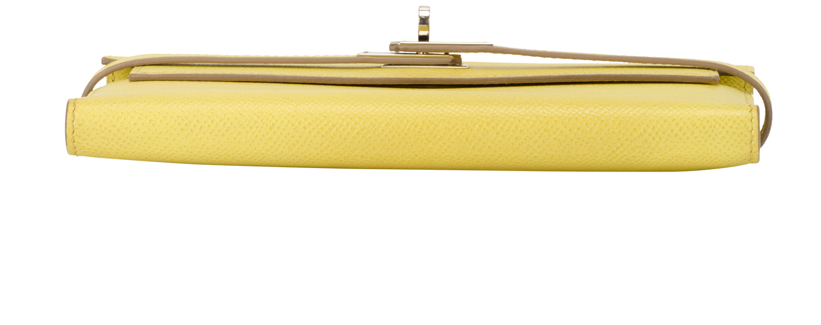 Hermes Kelly Wallet, &pound;1,400, Accessories, Yellow, Leather, Top view